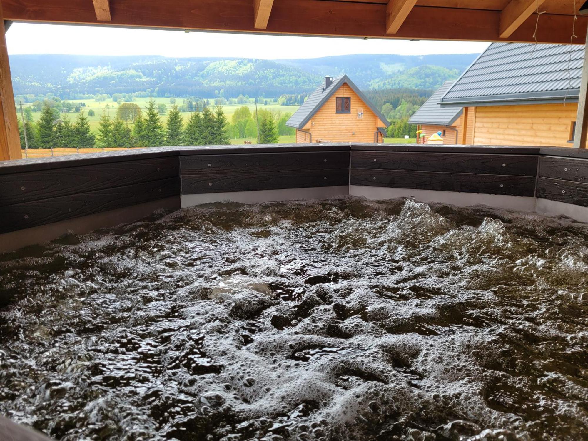 Osada Orlica Klimatyczne Domki Z Widokiem Na Gory I Termalnym Spa Sauna Jacuzzi 4 Km Od Zieleniec Ski Arena Lasowka Esterno foto