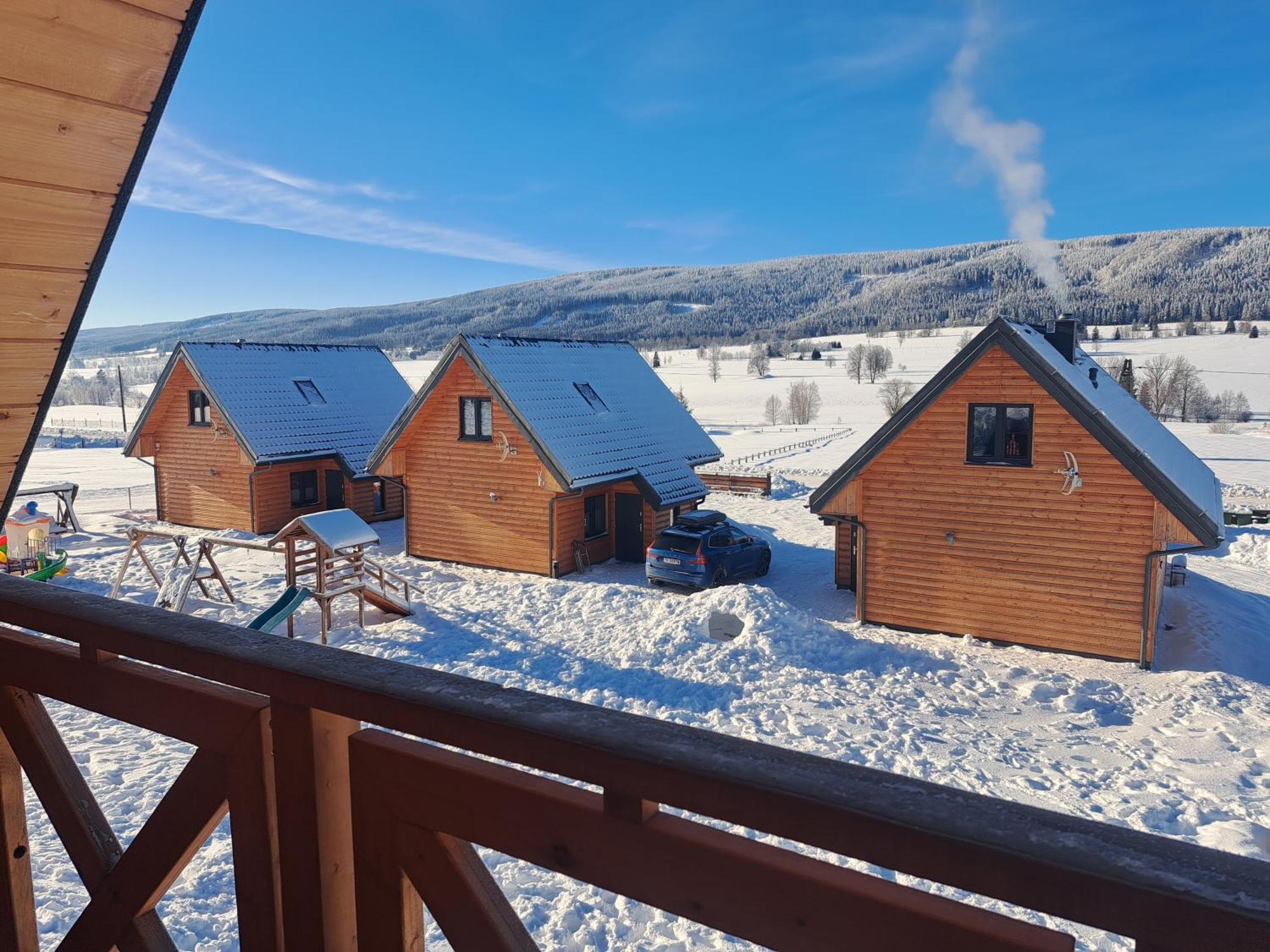 Osada Orlica Klimatyczne Domki Z Widokiem Na Gory I Termalnym Spa Sauna Jacuzzi 4 Km Od Zieleniec Ski Arena Lasowka Esterno foto