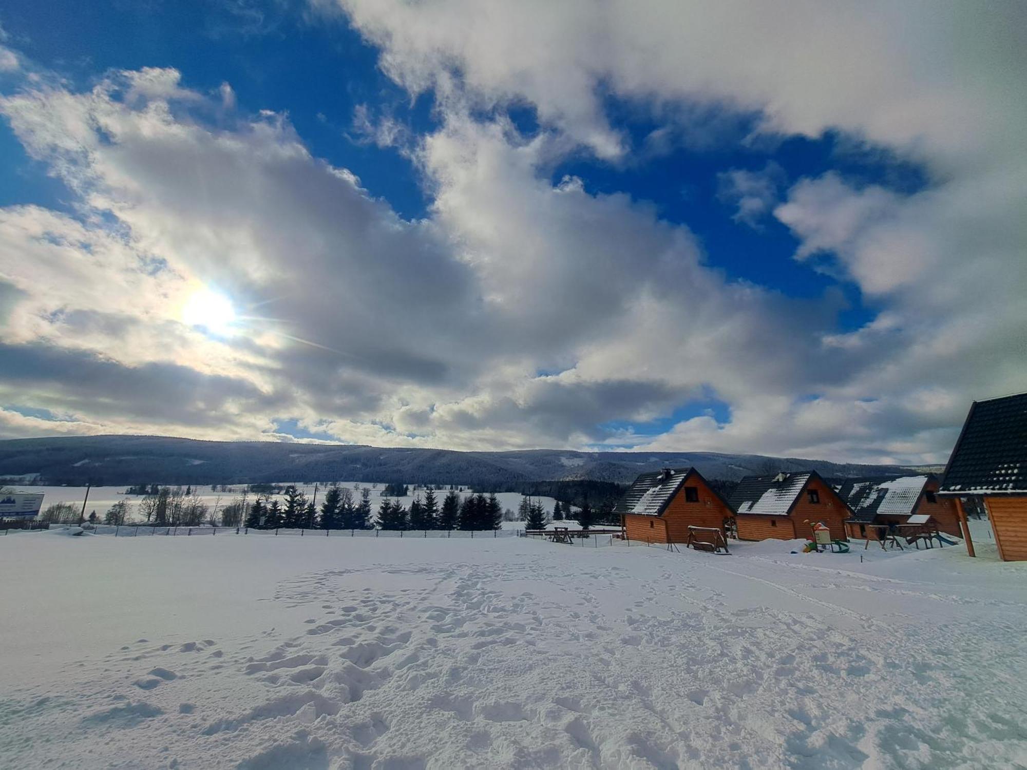 Osada Orlica Klimatyczne Domki Z Widokiem Na Gory I Termalnym Spa Sauna Jacuzzi 4 Km Od Zieleniec Ski Arena Lasowka Esterno foto