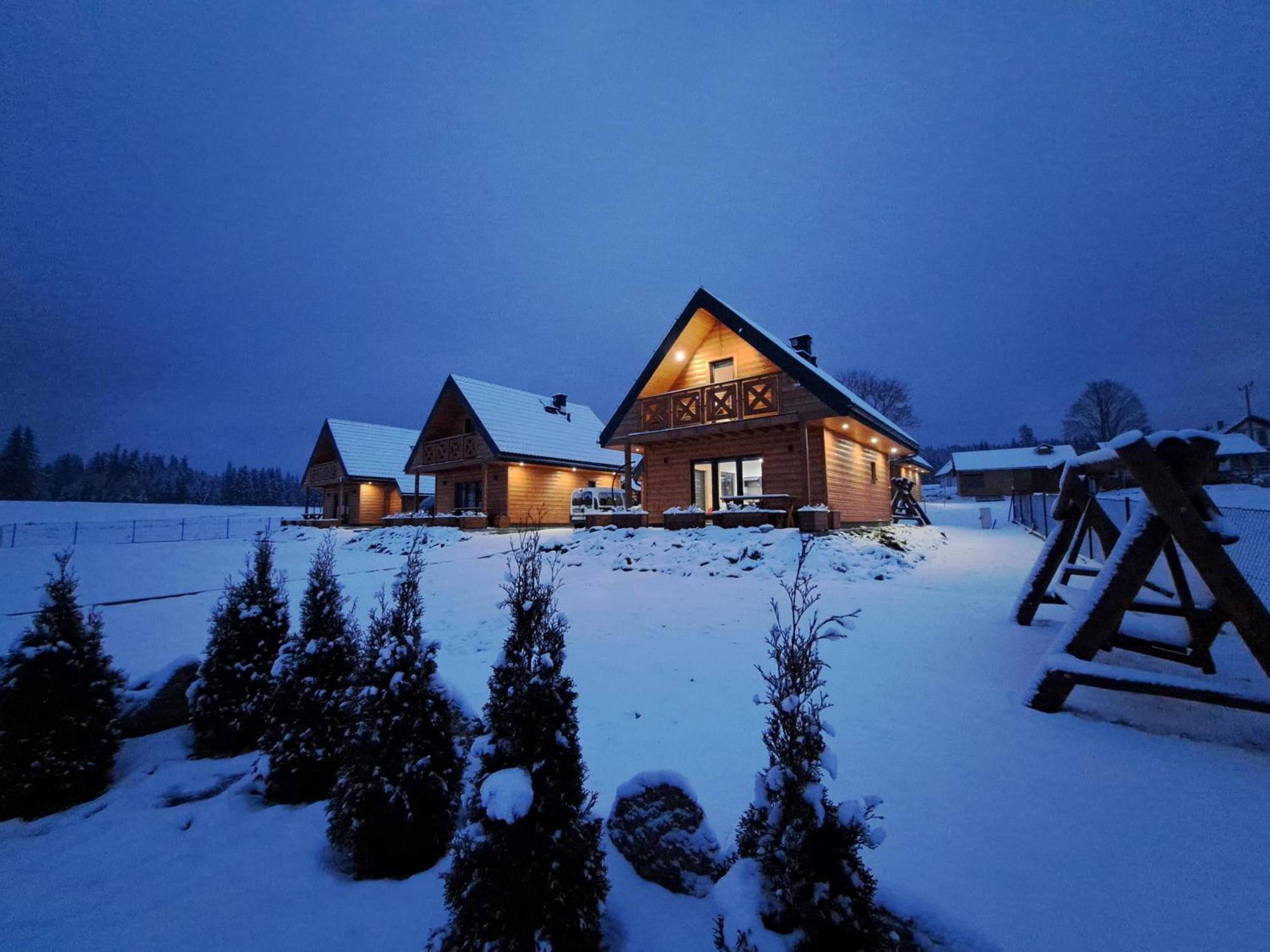 Osada Orlica Klimatyczne Domki Z Widokiem Na Gory I Termalnym Spa Sauna Jacuzzi 4 Km Od Zieleniec Ski Arena Lasowka Esterno foto