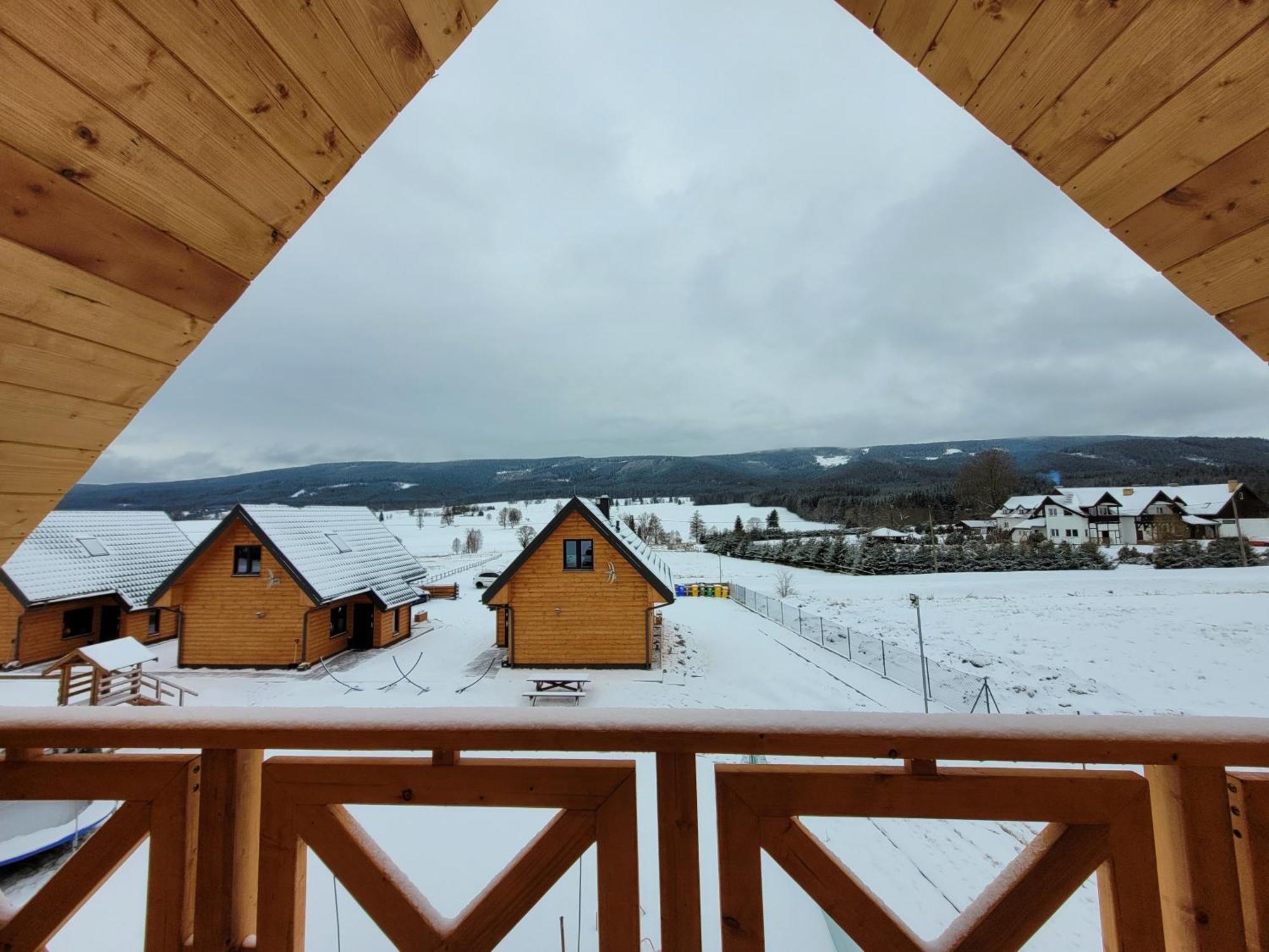 Osada Orlica Klimatyczne Domki Z Widokiem Na Gory I Termalnym Spa Sauna Jacuzzi 4 Km Od Zieleniec Ski Arena Lasowka Esterno foto